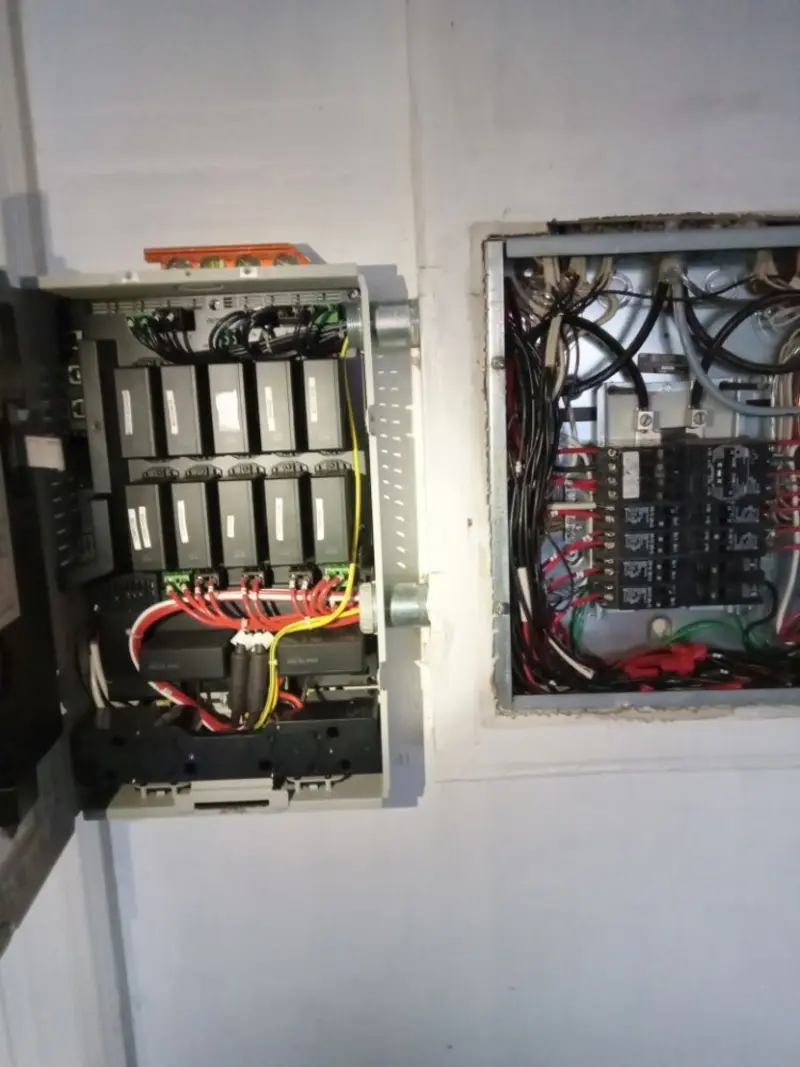 Electrical panel upgrade completed for Ring Doorbell Installation in Southold